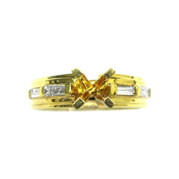 Yellow Gold Semi Mounting - Image 2