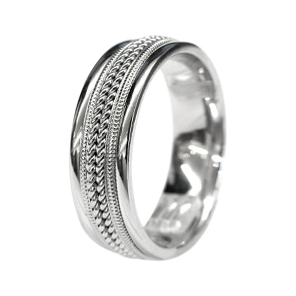 Mens Gold Wedding Band - Image 2