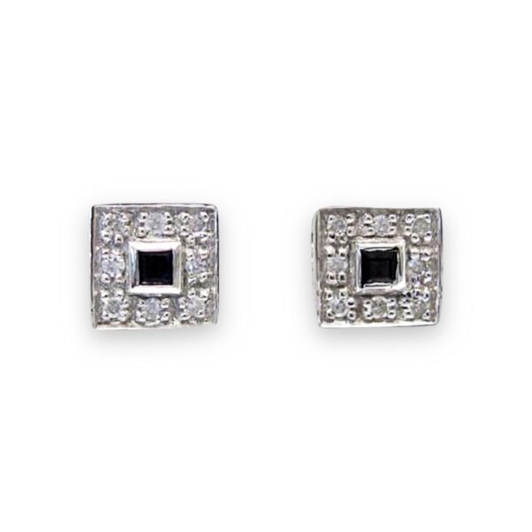 Ladies Diamond and Sapphire Earrings