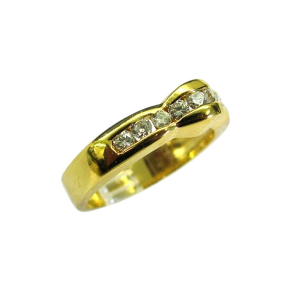 Ladies Diamond Wedding Band - Image 2