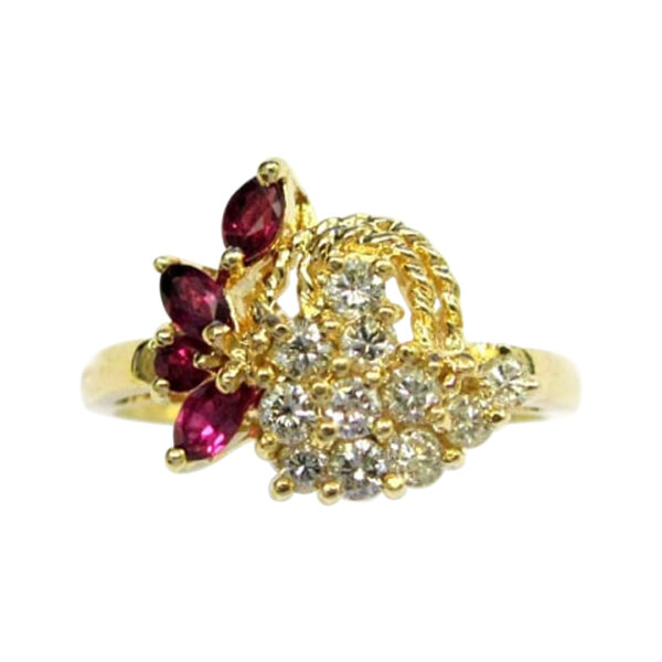 Ladies Ruby and Diamond Ring