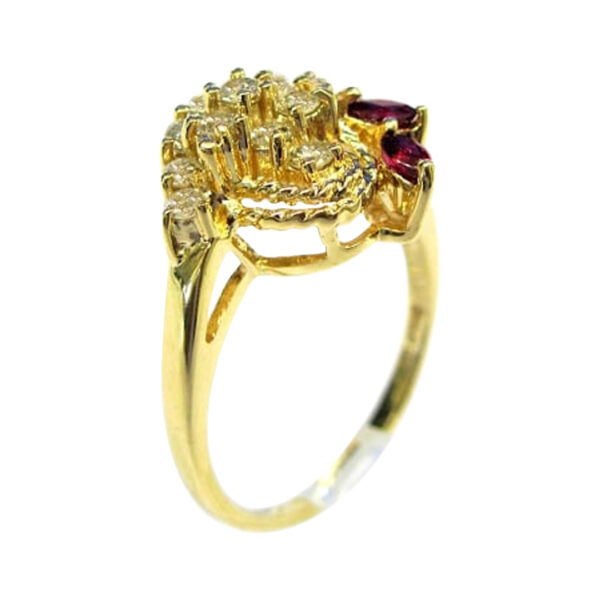 Ladies Ruby and Diamond Ring - Image 2