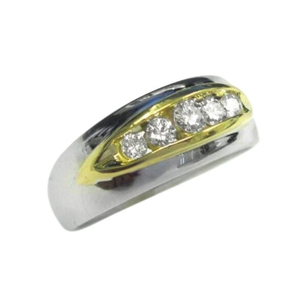 Mens Diamond Wedding Band - Image 2