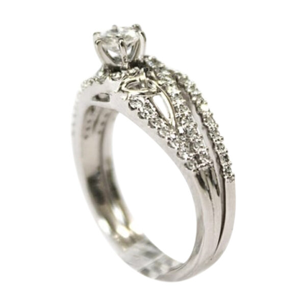 Ladies Engagement Ring Bridal Set - Image 3