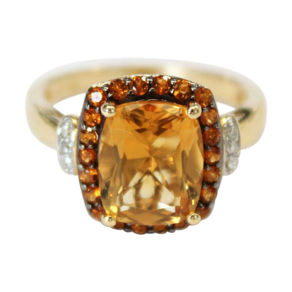 Ladies Citrine and Diamond Ring - Image 2