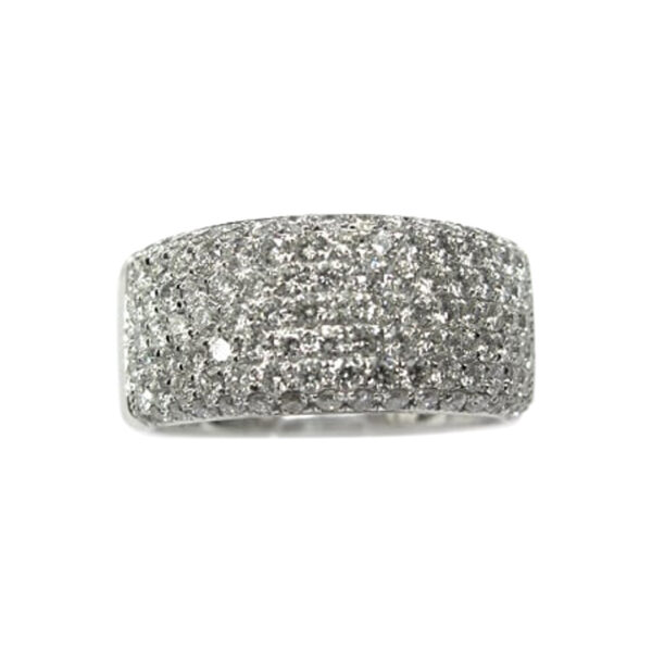 Ladies Diamond Wedding Band - Image 2