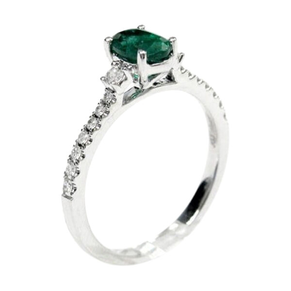 Ladies Emerald and Diamond Ring