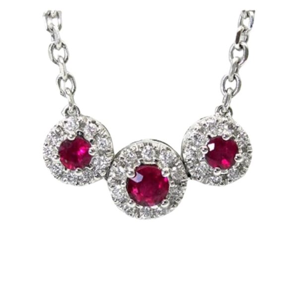 Ladies Ruby and Diamond Pendant