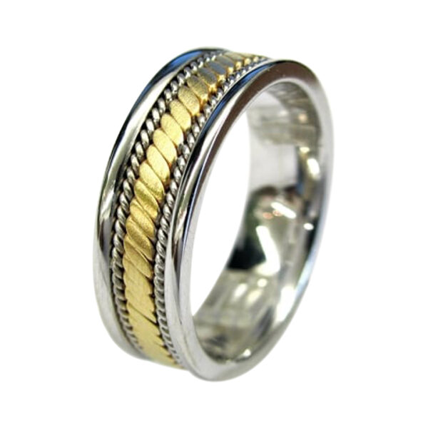 Mens Gold Wedding Band - Image 2