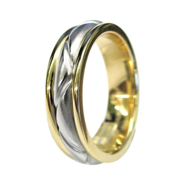 Mens Gold Wedding Band - Image 2