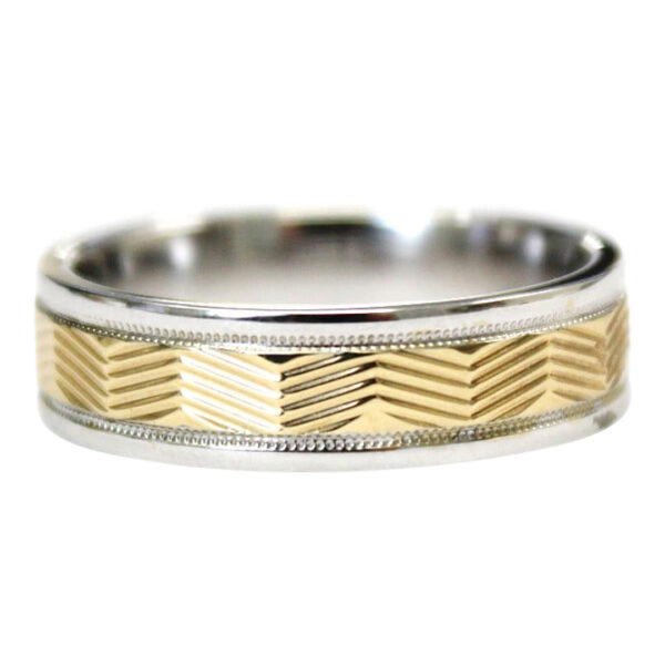 Mens Gold Wedding Band