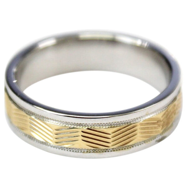 Mens Gold Wedding Band - Image 3