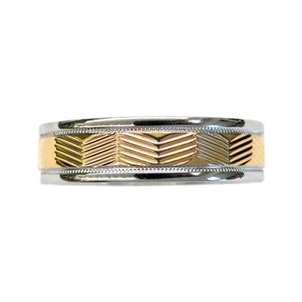 Mens Gold Wedding Band - Image 2