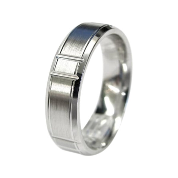 Mens Gold Wedding Band - Image 2