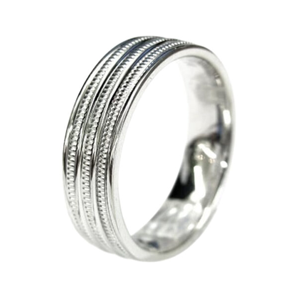 Mens Gold Wedding Band - Image 2