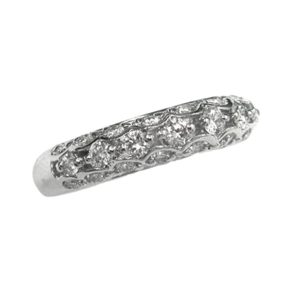 Ladies Diamond Wedding Band - Image 2