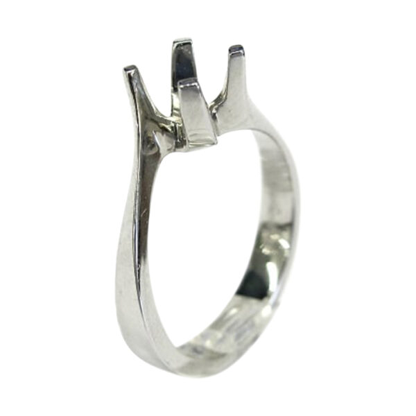 White Gold Semi Mounting - Image 2