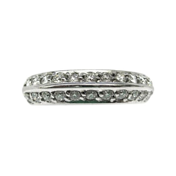 Ladies Diamond Wedding Band - Image 2