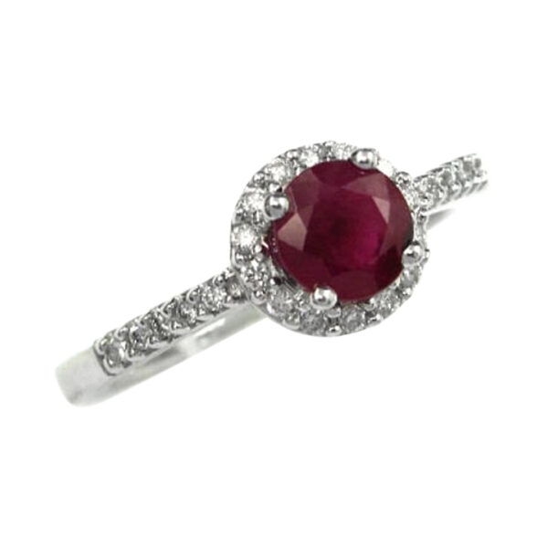 Ladies Diamond and Ruby Ring - Image 2