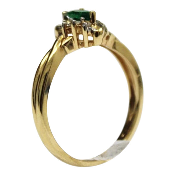 Ladies Emerald and Diamond Ring - Image 3