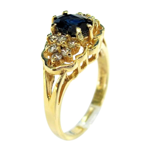 Ladies Sapphire and Diamond Ring