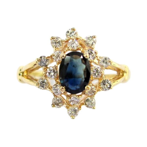 Ladies Sapphire and Diamond Ring