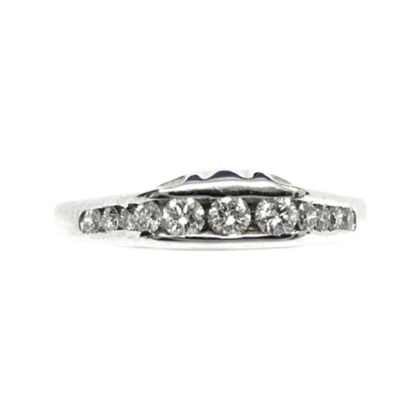 Ladies Diamond Wedding Band - Image 2