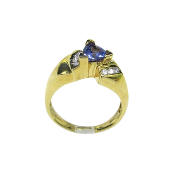 Ladies Diamond and Tanzanite Ring - Image 3