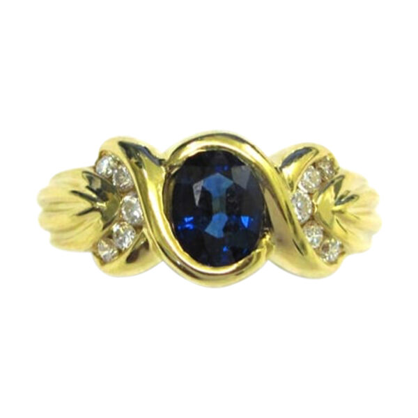 Ladies Sapphire and Diamond Ring