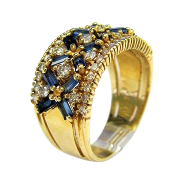 Ladies Sapphire and Diamond Ring