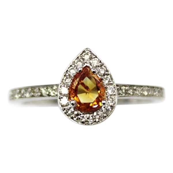 Ladies Citrine and Diamond Ring - Image 2