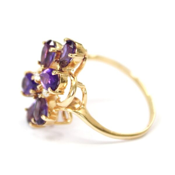 Ladies Amethyst and Diamond Ring - Image 2