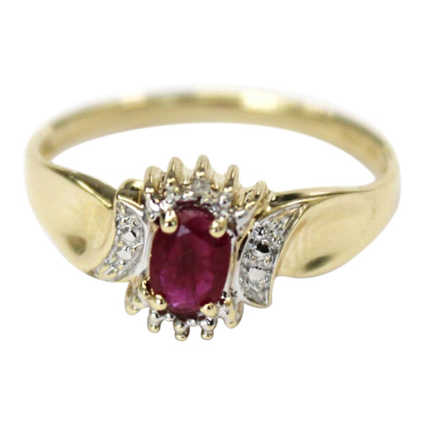 Ladies Ruby and Diamond Ring