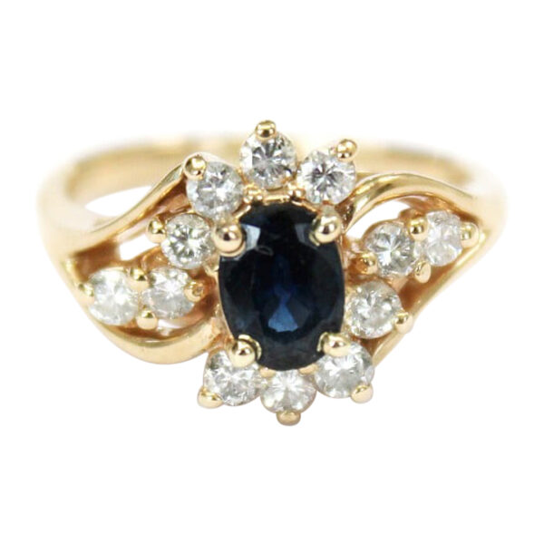 Ladies Sapphire and Diamond Ring