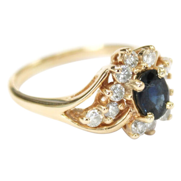 Ladies Sapphire and Diamond Ring - Image 2