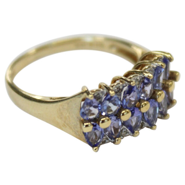 Ladies Diamond and Tanzanite Ring