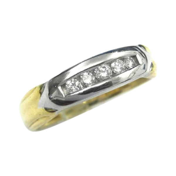 Mens Diamond Wedding Band - Image 2