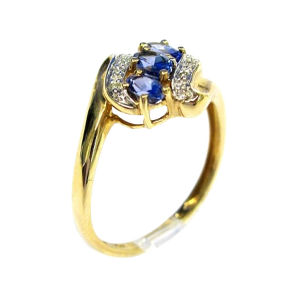 Ladies Tanzanite and Diamond Ring - Image 2