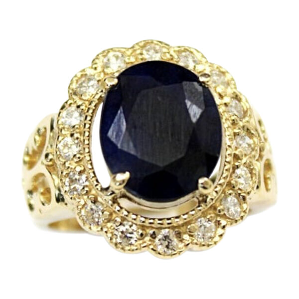 Ladies Sapphire and Diamond Ring - Image 2