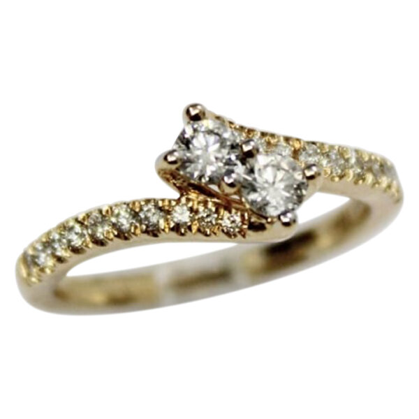 Ladies Diamond Stackable Ring - Image 2