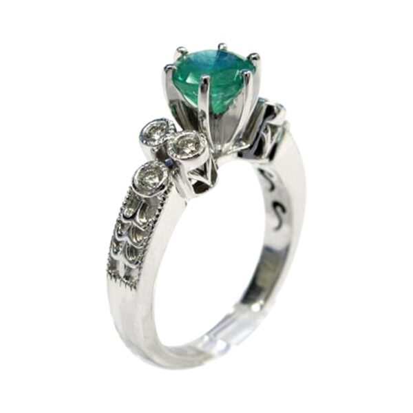 Ladies Emerald and Diamond Ring