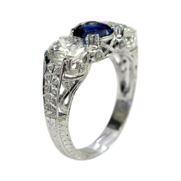 Ladies Sapphire and Diamond Ring