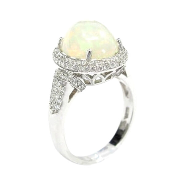 Ladies Opal and Diamond Ring