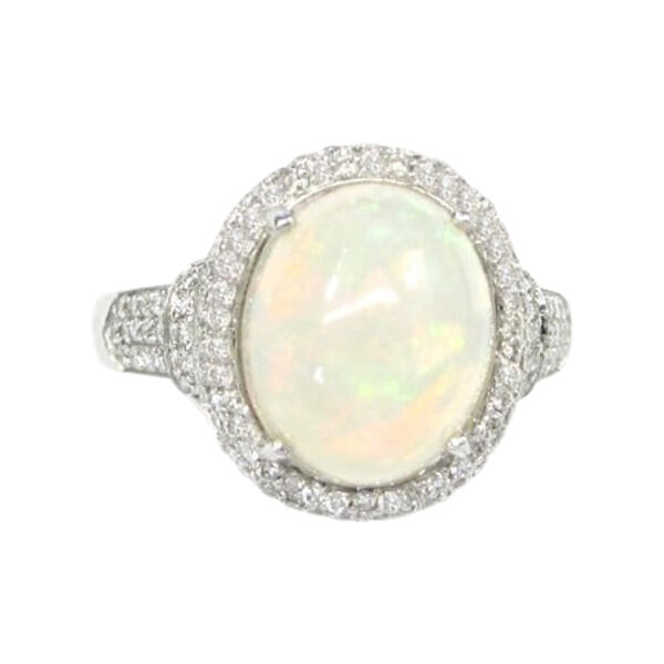 Ladies Opal and Diamond Ring - Image 2