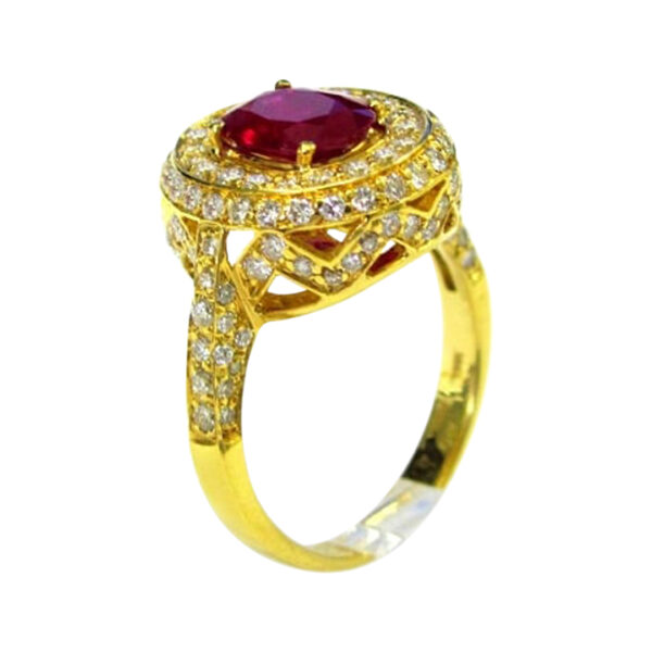 Ladies Ruby and Diamond Ring