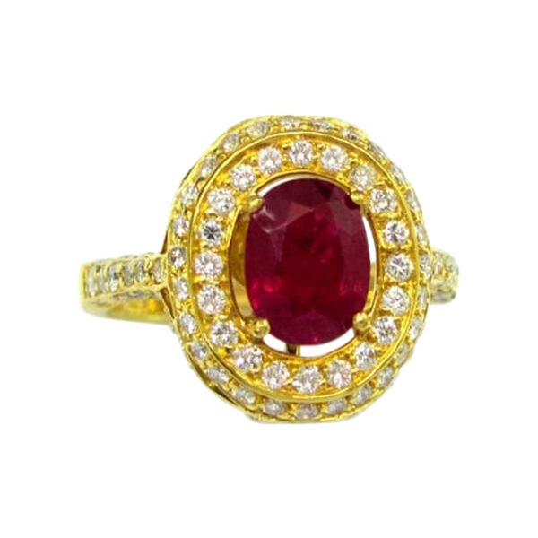 Ladies Ruby and Diamond Ring - Image 2