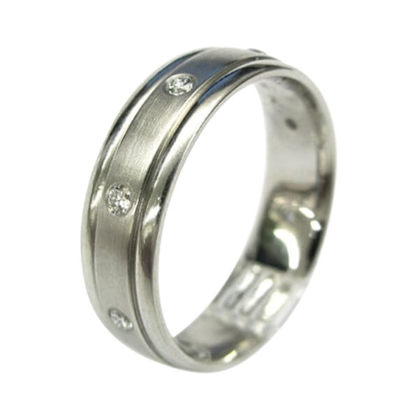 Mens Diamond Wedding Band - Image 2