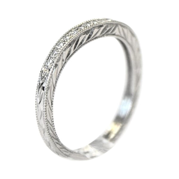 Ladies Diamond Wedding Band - Image 2