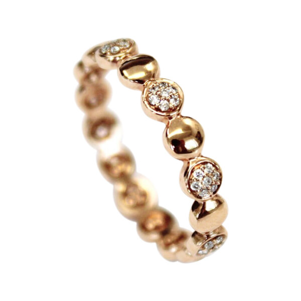 Ladies Diamond Stackable Ring - Image 2