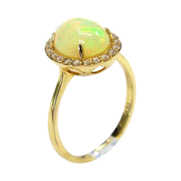 Ladies Opal and Diamond Ring - Image 2